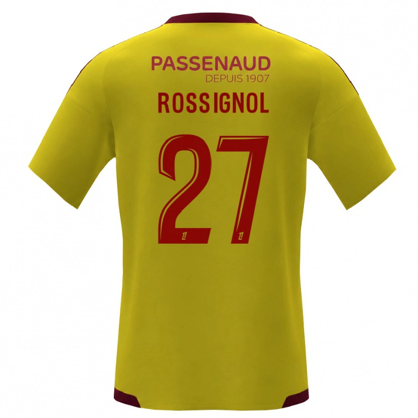 Danxen Heren Martin Rossignol #27 Geel Rood Groen Uitshirt Uittenue 2026/27 T-Shirt België