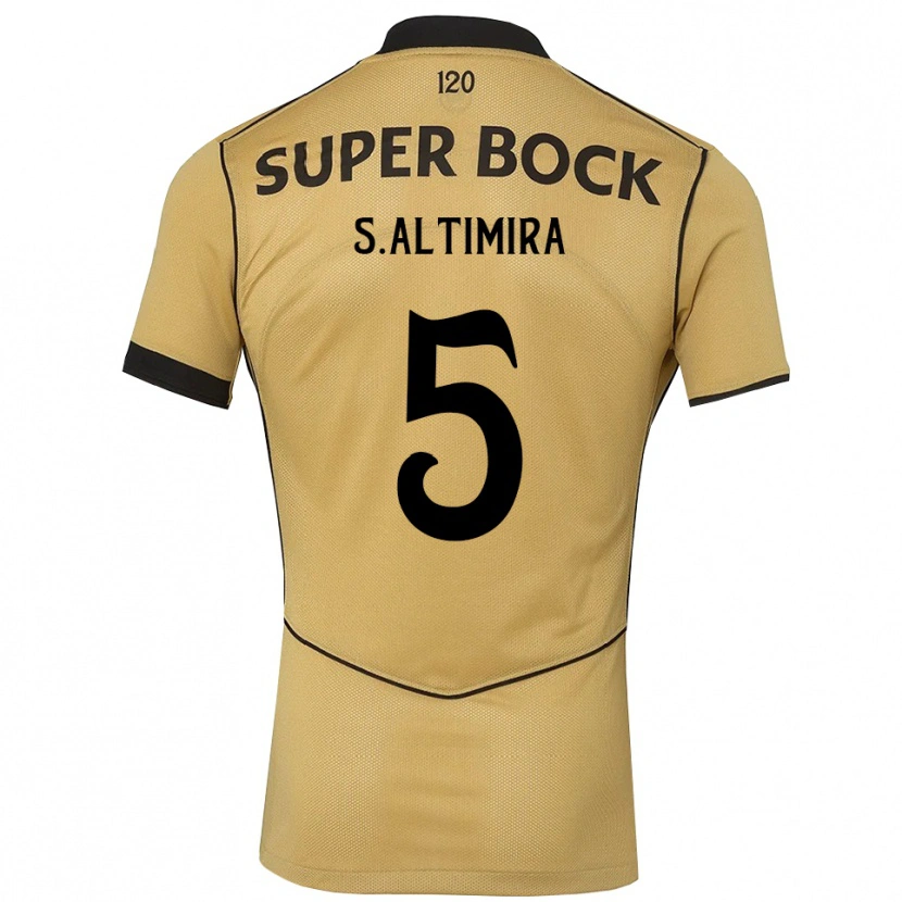 Danxen Heren Sergi Altimira #5 Goudgeelzwart Uitshirt Uittenue 2026/27 T-Shirt België