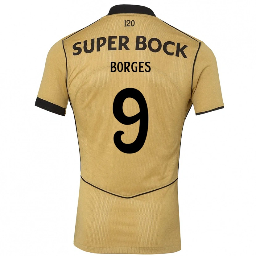 Danxen Heren Ana Borges #9 Goudgeelzwart Uitshirt Uittenue 2026/27 T-Shirt België