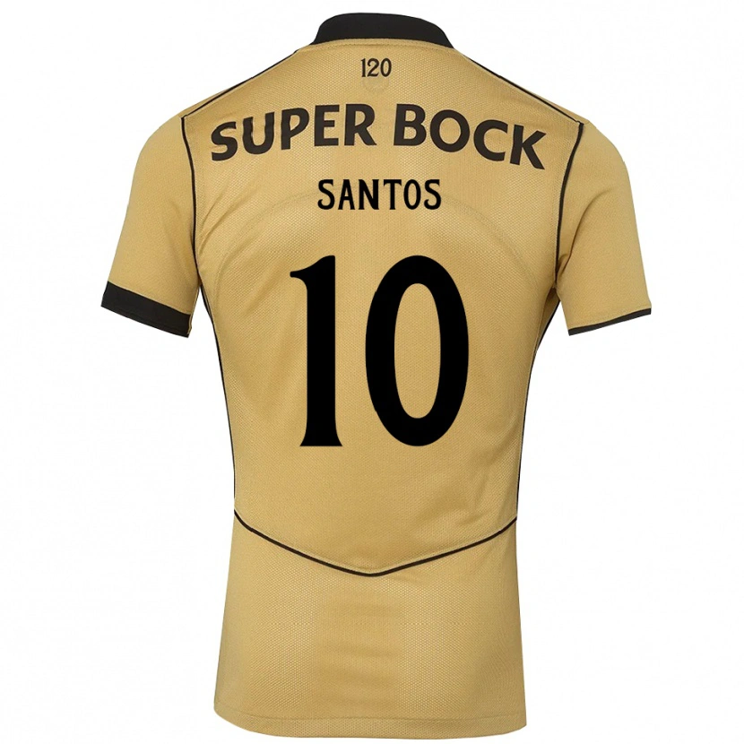 Danxen Heren Guilherme Santos #10 Goudgeelzwart Uitshirt Uittenue 2026/27 T-Shirt België