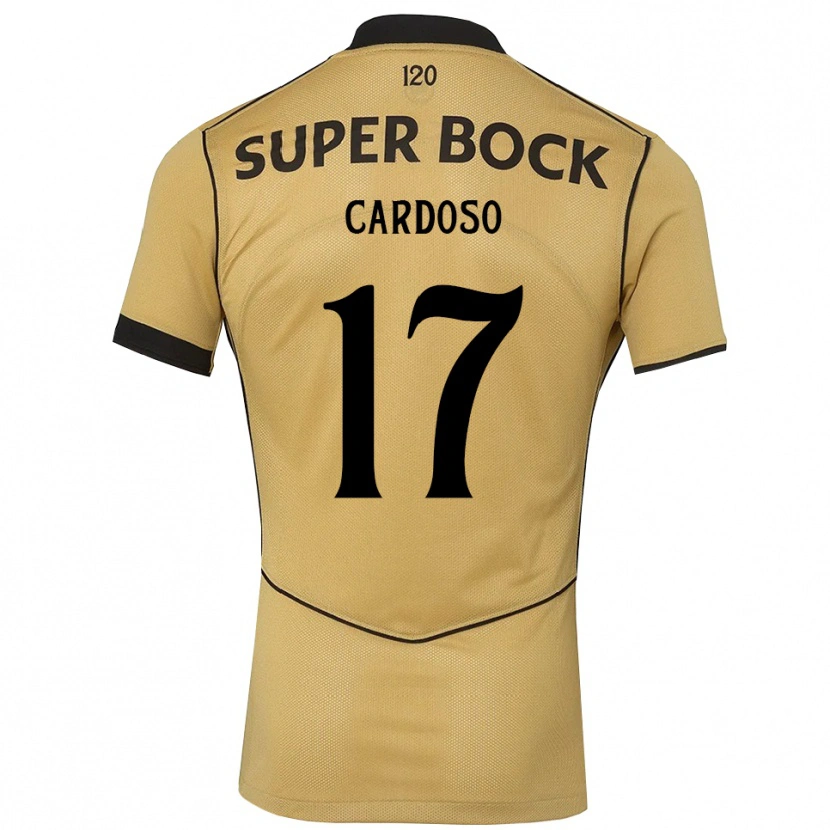 Danxen Heren Diogo Cardoso #17 Goudgeelzwart Uitshirt Uittenue 2026/27 T-Shirt België