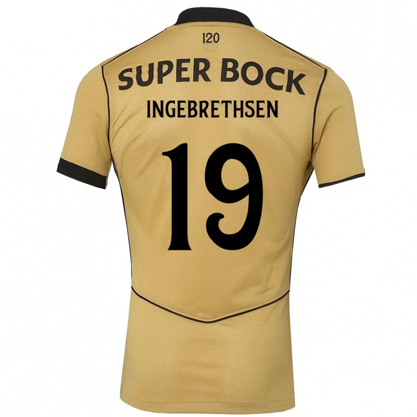 Danxen Heren Erik Ingebrethsen #19 Goudgeelzwart Uitshirt Uittenue 2026/27 T-Shirt België