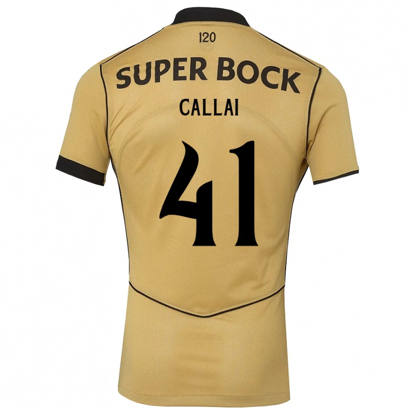 Danxen Heren Diego Callai #41 Goudgeelzwart Uitshirt Uittenue 2026/27 T-Shirt België