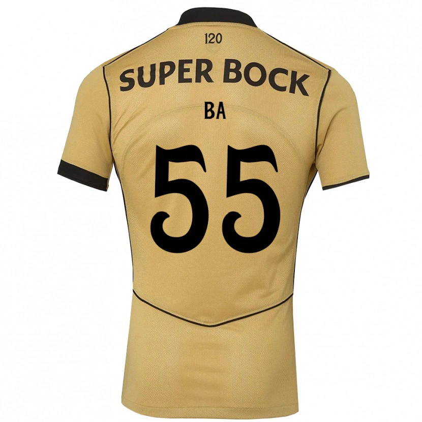 Danxen Heren Ibrahima Ba #55 Goudgeelzwart Uitshirt Uittenue 2026/27 T-Shirt België