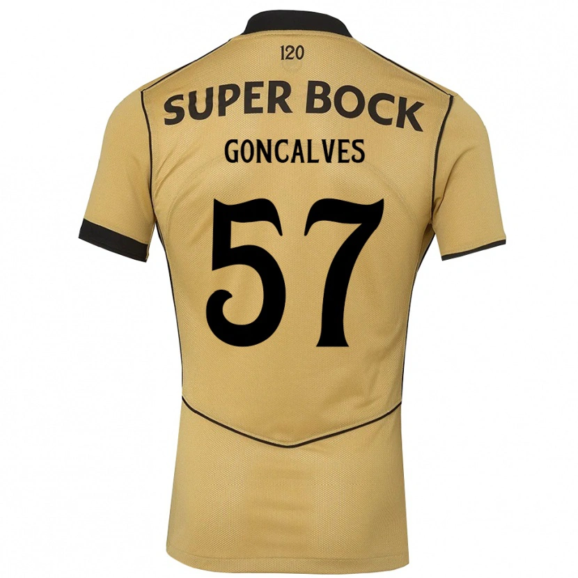 Danxen Heren Inês Gonçalves #57 Goudgeelzwart Uitshirt Uittenue 2026/27 T-Shirt België