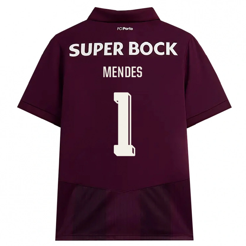 Danxen Heren Francisco Mendes #1 Bordeauxrood Wit Uitshirt Uittenue 2026/27 T-Shirt België