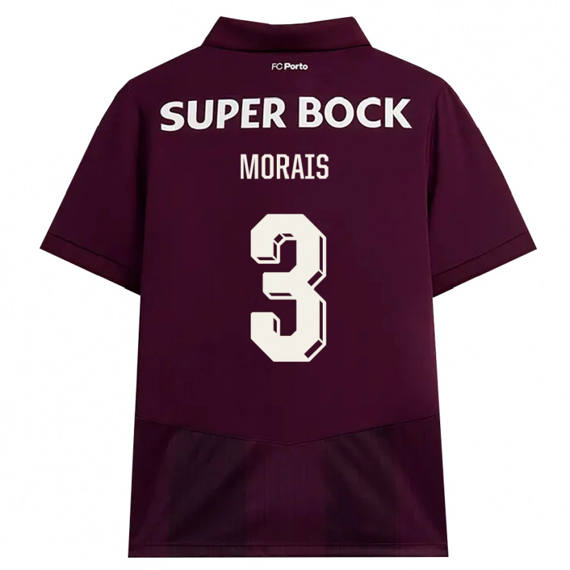 Danxen Heren Rodrigo Morais #3 Bordeauxrood Wit Uitshirt Uittenue 2026/27 T-Shirt België