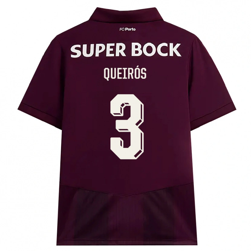 Danxen Heren Mariana Queirós #3 Bordeauxrood Wit Uitshirt Uittenue 2026/27 T-Shirt België