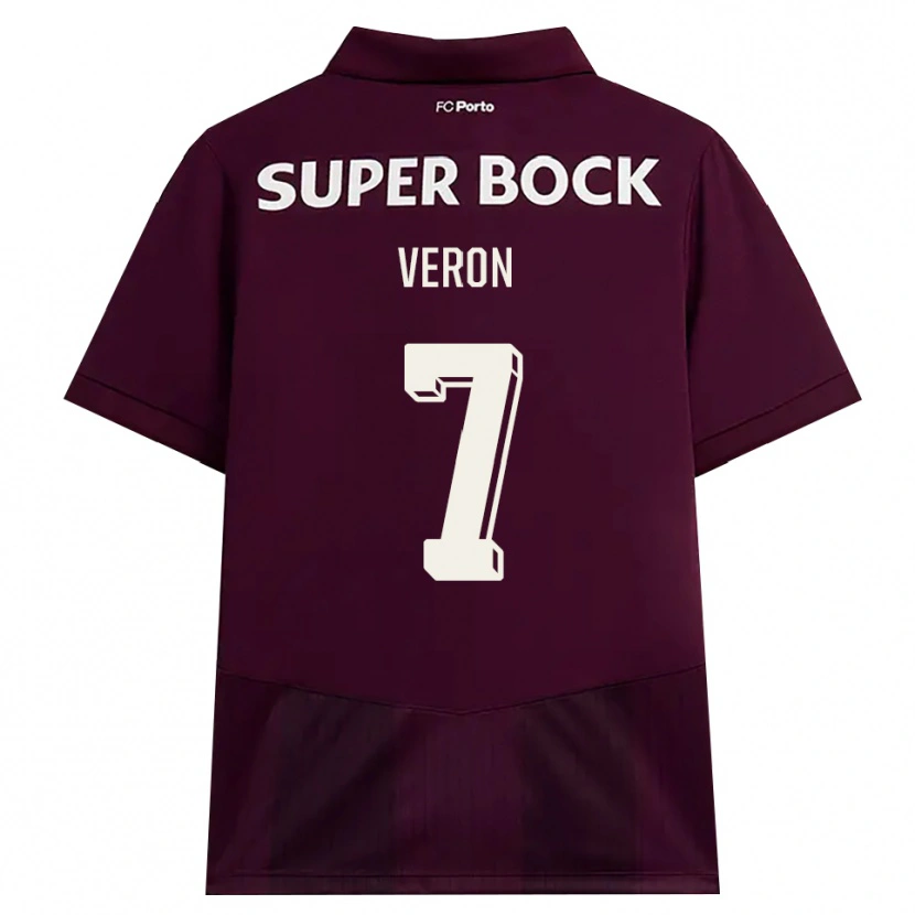 Danxen Heren Gabriel Veron #7 Bordeauxrood Wit Uitshirt Uittenue 2026/27 T-Shirt België