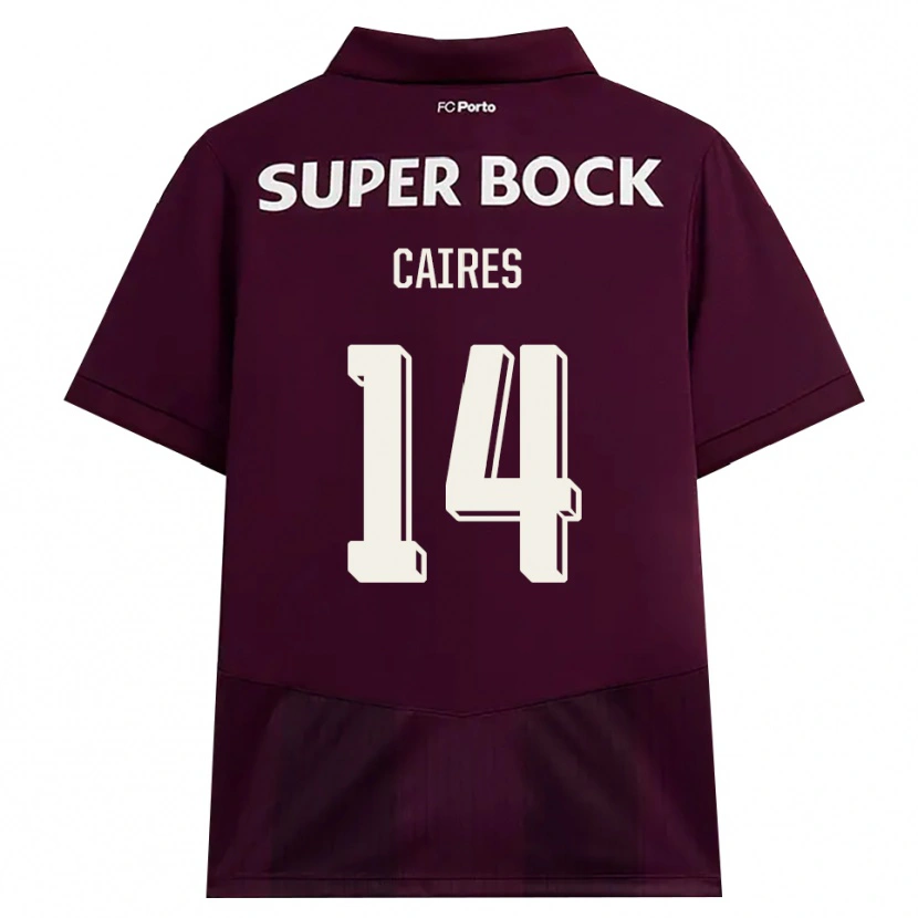 Danxen Heren Tiago Caires #14 Bordeauxrood Wit Uitshirt Uittenue 2026/27 T-Shirt België