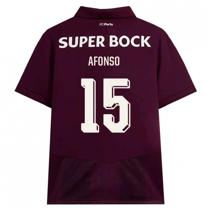 Danxen Heren Zé Afonso #15 Bordeauxrood Wit Uitshirt Uittenue 2026/27 T-Shirt België