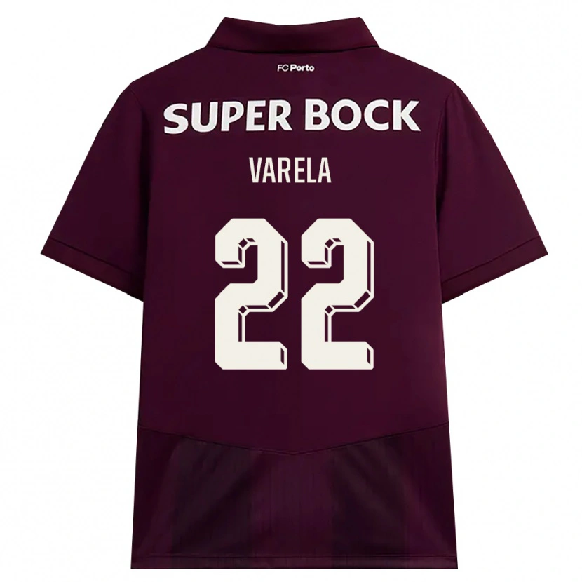 Danxen Heren Alan Varela #22 Bordeauxrood Wit Uitshirt Uittenue 2026/27 T-Shirt België