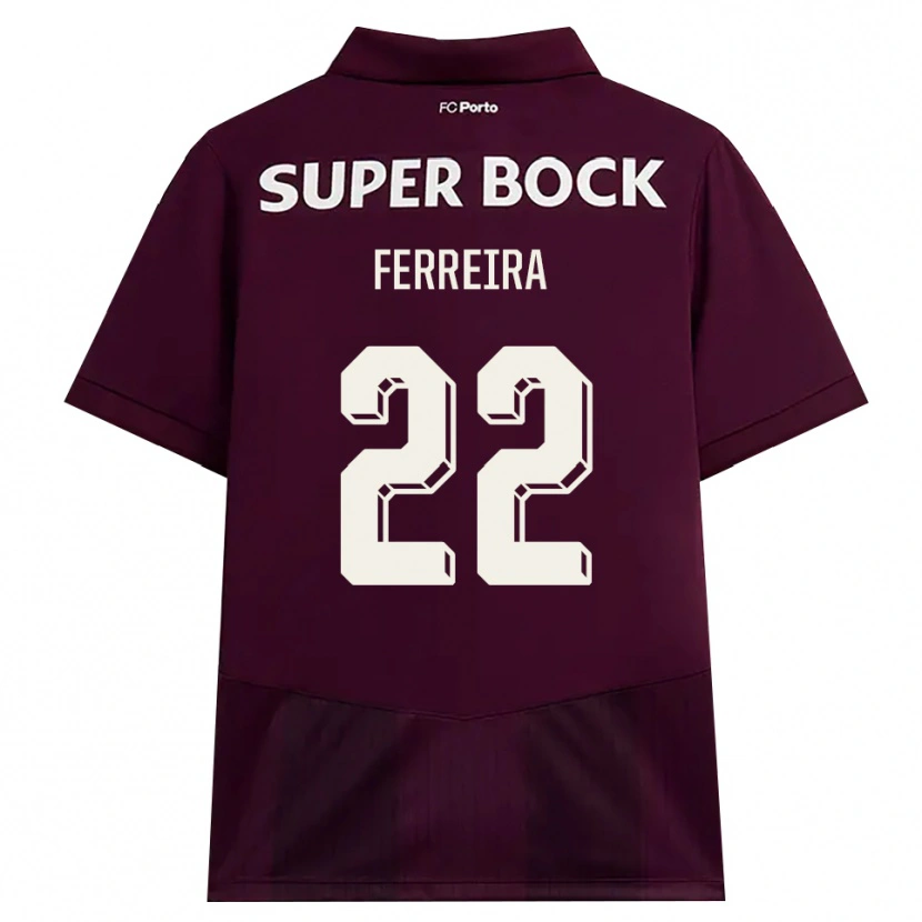 Danxen Heren Joana Ferreira #22 Bordeauxrood Wit Uitshirt Uittenue 2026/27 T-Shirt België
