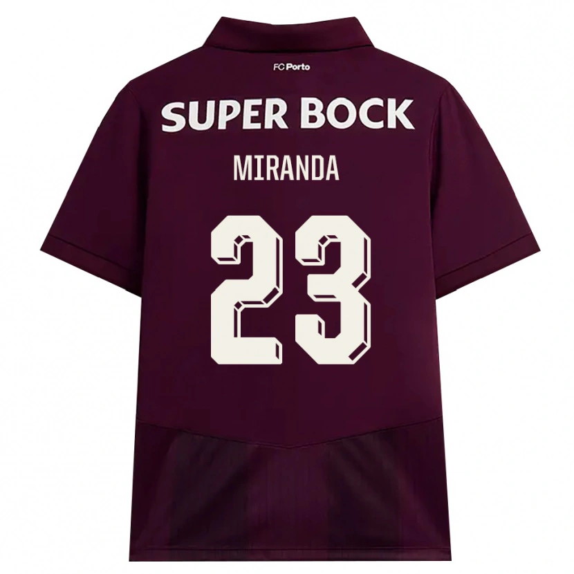Danxen Heren João Miranda #23 Bordeauxrood Wit Uitshirt Uittenue 2026/27 T-Shirt België