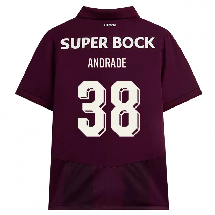 Danxen Heren Fernando Andrade #38 Bordeauxrood Wit Uitshirt Uittenue 2026/27 T-Shirt België