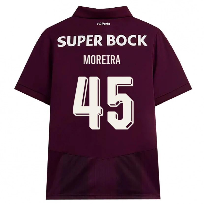 Danxen Heren João Moreira #45 Bordeauxrood Wit Uitshirt Uittenue 2026/27 T-Shirt België
