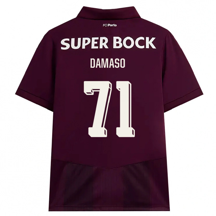 Danxen Heren Nico Damaso #71 Bordeauxrood Wit Uitshirt Uittenue 2026/27 T-Shirt België