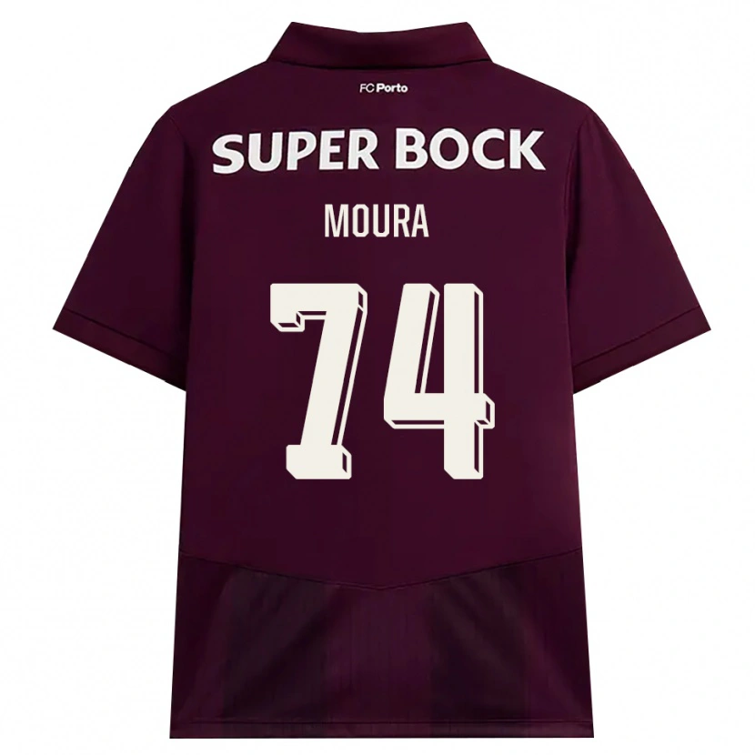 Danxen Heren Francisco Moura #74 Bordeauxrood Wit Uitshirt Uittenue 2026/27 T-Shirt België