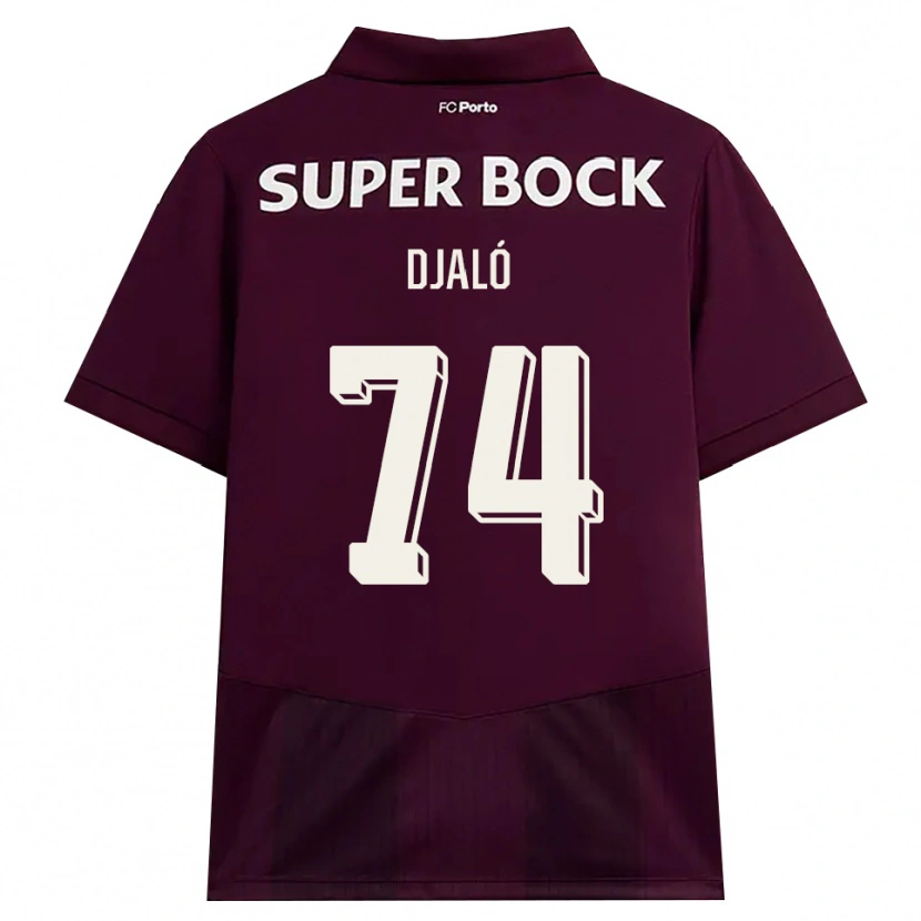 Danxen Heren Ussumane Djaló #74 Bordeauxrood Wit Uitshirt Uittenue 2026/27 T-Shirt België