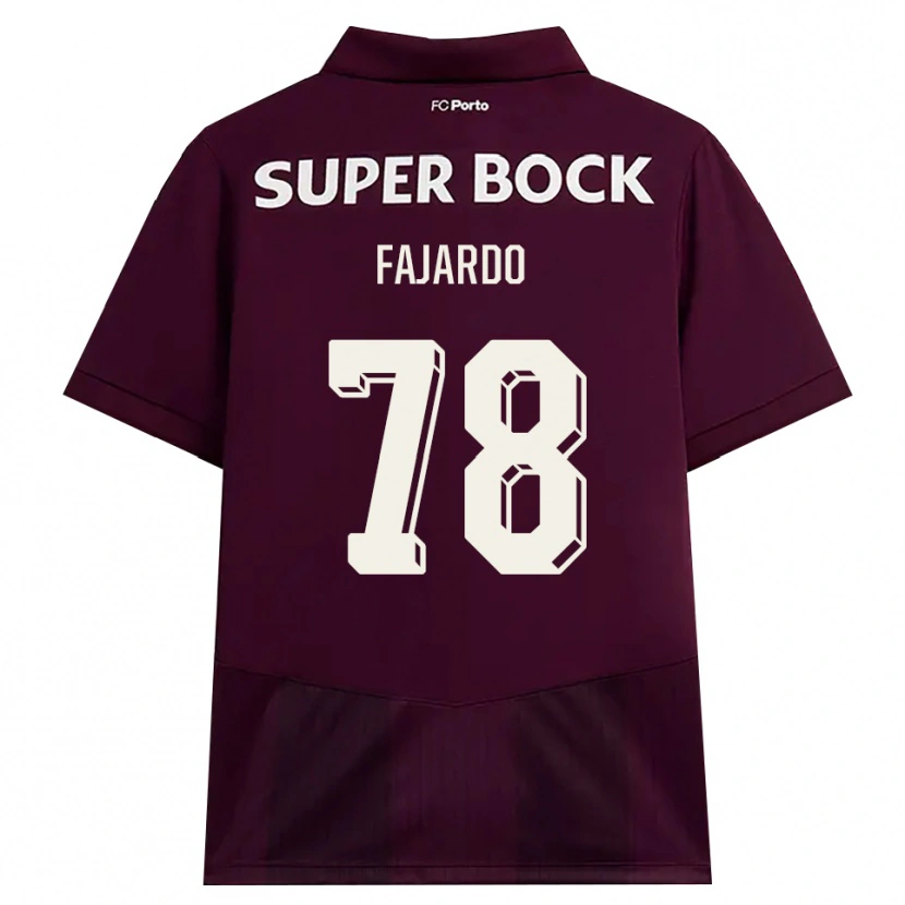 Danxen Heren Leonardo Fajardo #78 Bordeauxrood Wit Uitshirt Uittenue 2026/27 T-Shirt België