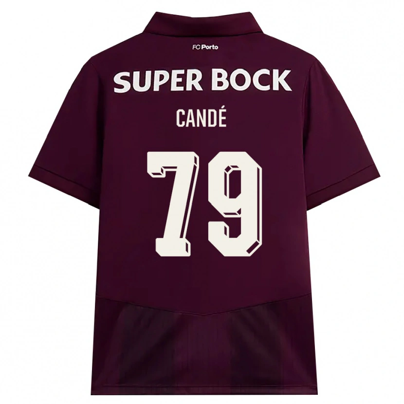 Danxen Heren Umaro Candé #79 Bordeauxrood Wit Uitshirt Uittenue 2026/27 T-Shirt België