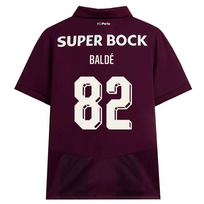 Danxen Heren Alfa Baldé #82 Bordeauxrood Wit Uitshirt Uittenue 2026/27 T-Shirt België