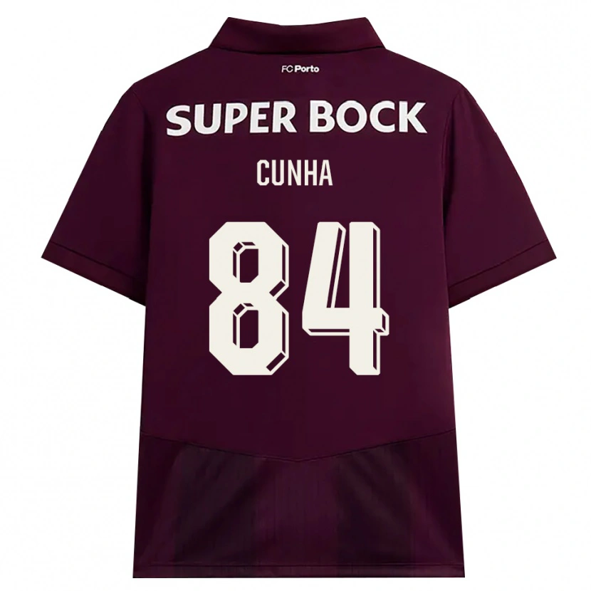 Danxen Heren Martim Cunha #84 Bordeauxrood Wit Uitshirt Uittenue 2026/27 T-Shirt België