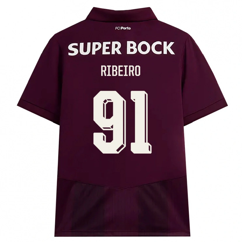 Danxen Heren Gonçalo Ribeiro #91 Bordeauxrood Wit Uitshirt Uittenue 2026/27 T-Shirt België