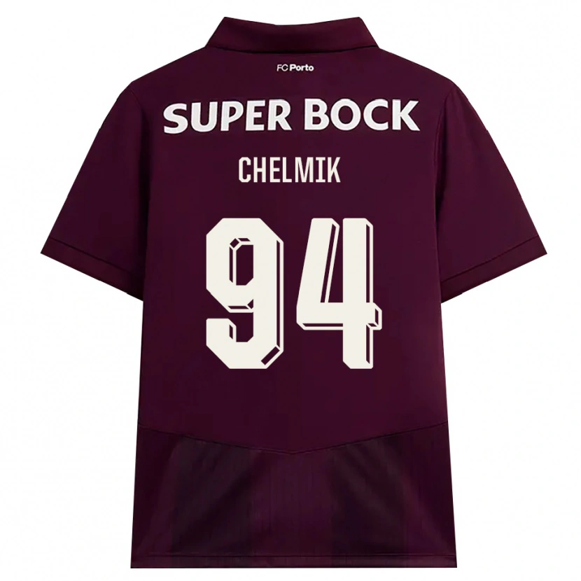 Danxen Heren Martim Chelmik Santos Antunes #94 Bordeauxrood Wit Uitshirt Uittenue 2026/27 T-Shirt België