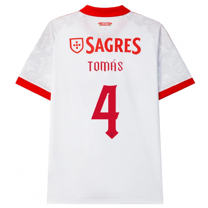 Danxen Heren Tomás Ferreira #4 Wit Rood Geel Uitshirt Uittenue 2026/27 T-Shirt België