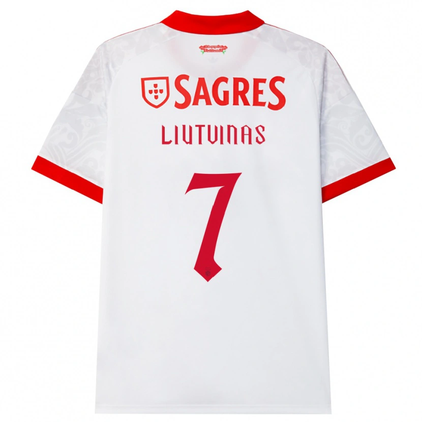Danxen Heren Kristupas Liutvinas #7 Wit Rood Geel Uitshirt Uittenue 2026/27 T-Shirt België