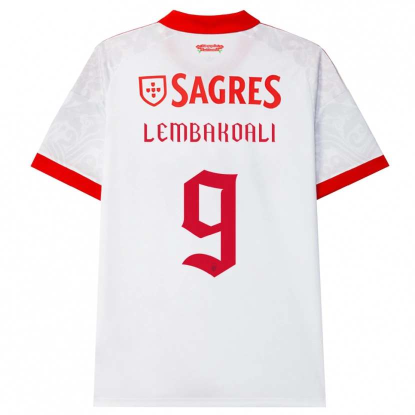 Danxen Heren Alan Lembakoali #9 Wit Rood Geel Uitshirt Uittenue 2026/27 T-Shirt België