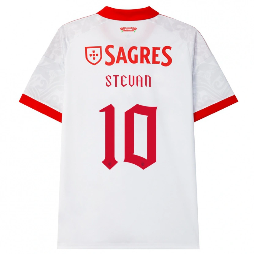 Danxen Heren Stevan Pedro Dores Manuel #10 Wit Rood Geel Uitshirt Uittenue 2026/27 T-Shirt België