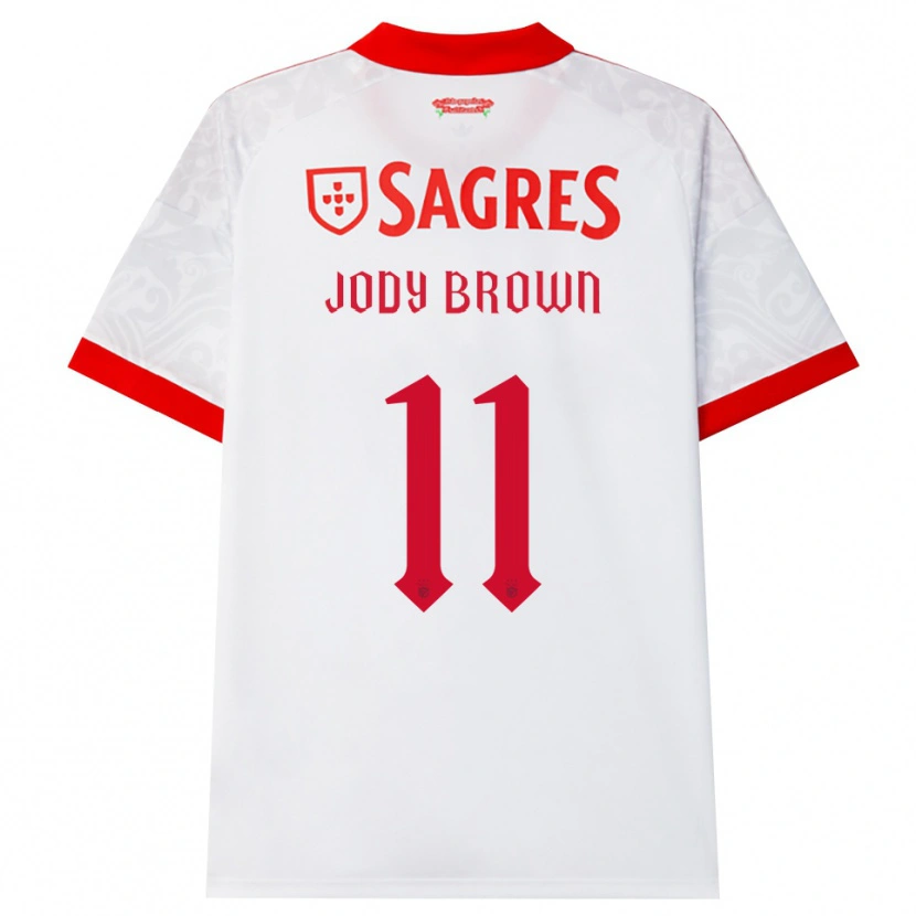 Danxen Heren Jody Brown #11 Wit Rood Geel Uitshirt Uittenue 2026/27 T-Shirt België