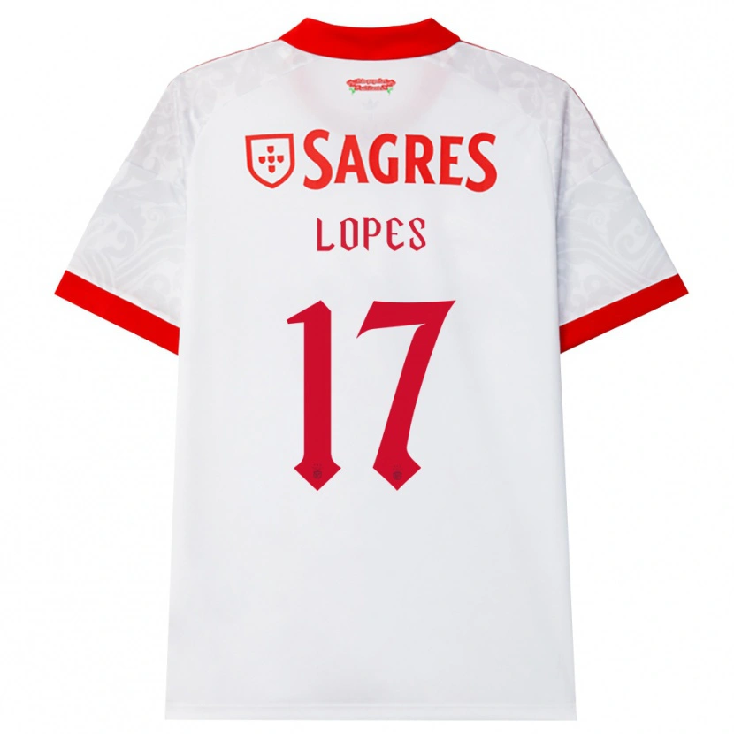 Danxen Heren Simão Lopes #17 Wit Rood Geel Uitshirt Uittenue 2026/27 T-Shirt België