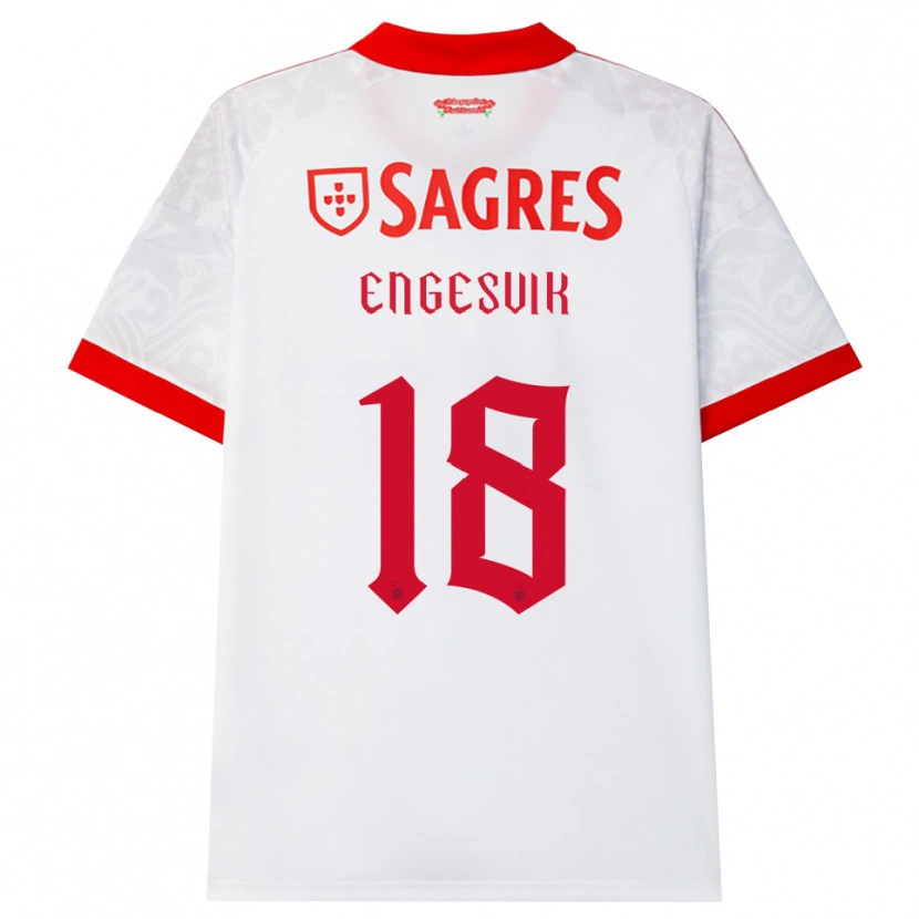 Danxen Heren Rakel Engesvik #18 Wit Rood Geel Uitshirt Uittenue 2026/27 T-Shirt België