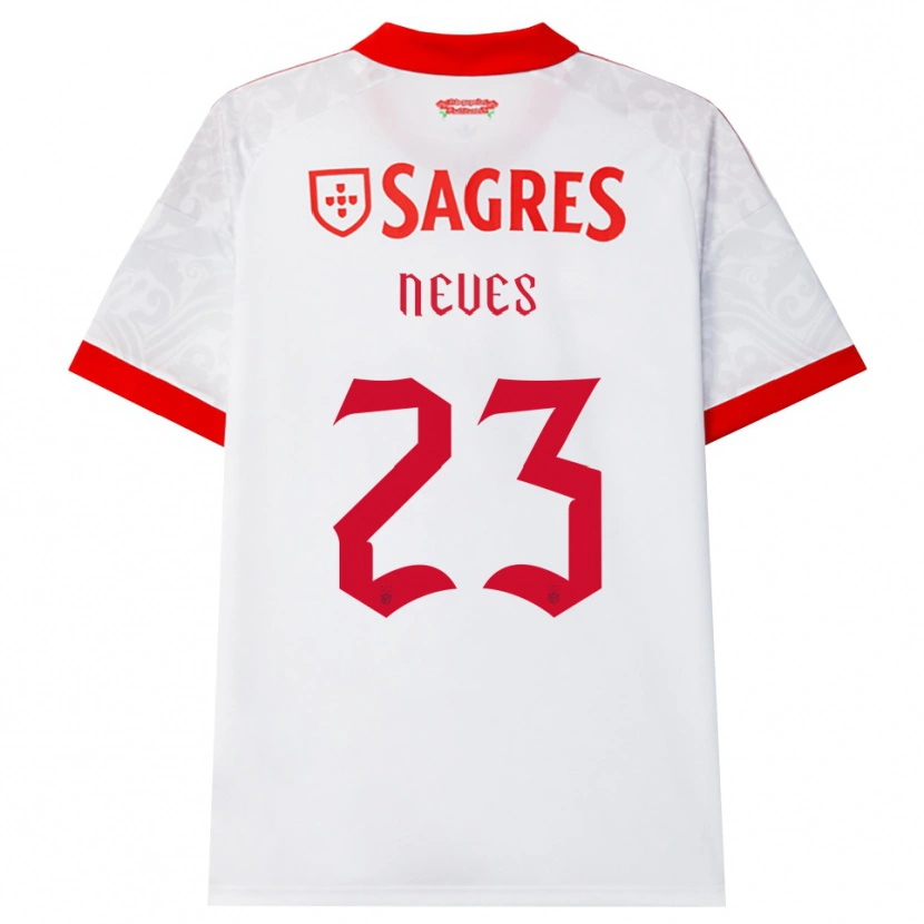 Danxen Heren Tiago Neves #23 Wit Rood Geel Uitshirt Uittenue 2026/27 T-Shirt België