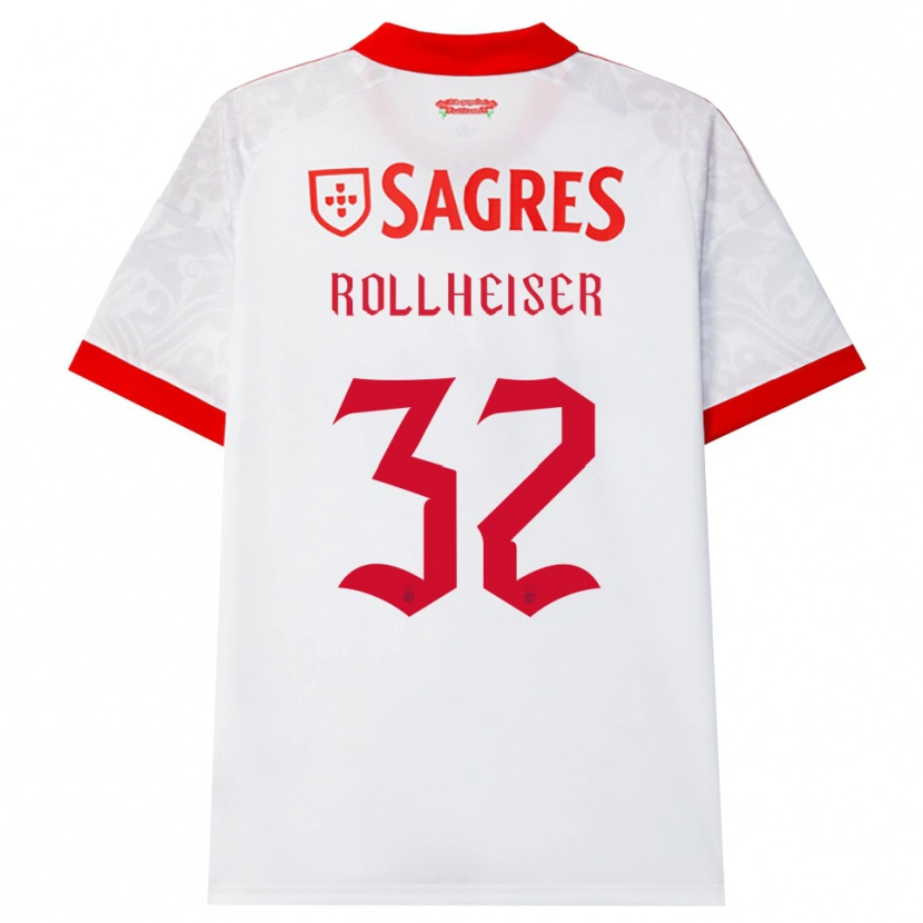 Danxen Heren Benjamín Rollheiser #32 Wit Rood Geel Uitshirt Uittenue 2026/27 T-Shirt België