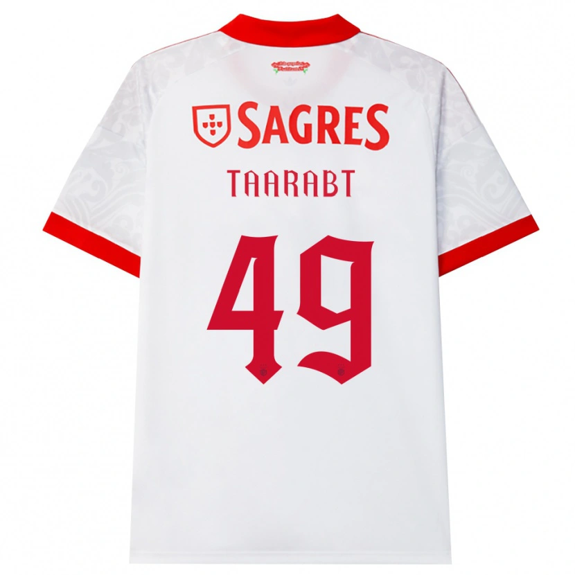 Danxen Heren Adel Taarabt #49 Wit Rood Geel Uitshirt Uittenue 2026/27 T-Shirt België