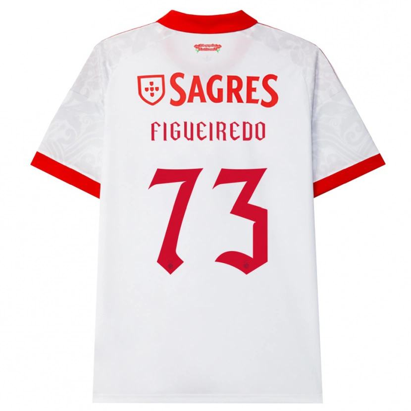 Danxen Heren Miguel Figueiredo #73 Wit Rood Geel Uitshirt Uittenue 2026/27 T-Shirt België