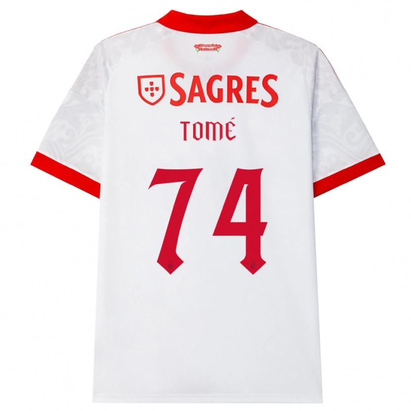 Danxen Heren Olivio Tomé #74 Wit Rood Geel Uitshirt Uittenue 2026/27 T-Shirt België
