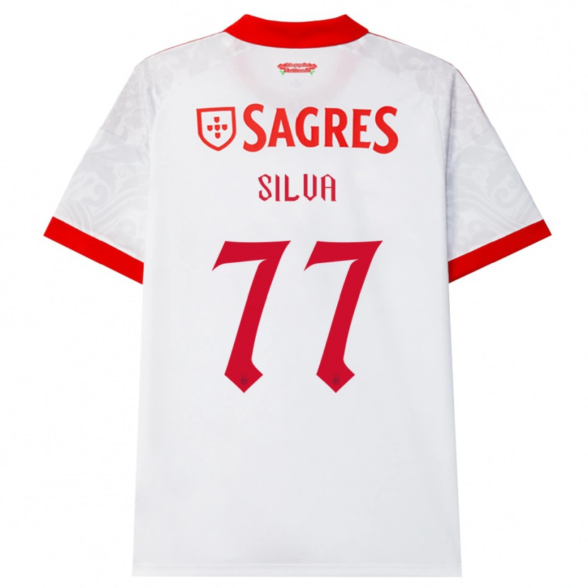 Danxen Heren Jessica Silva #77 Wit Rood Geel Uitshirt Uittenue 2026/27 T-Shirt België