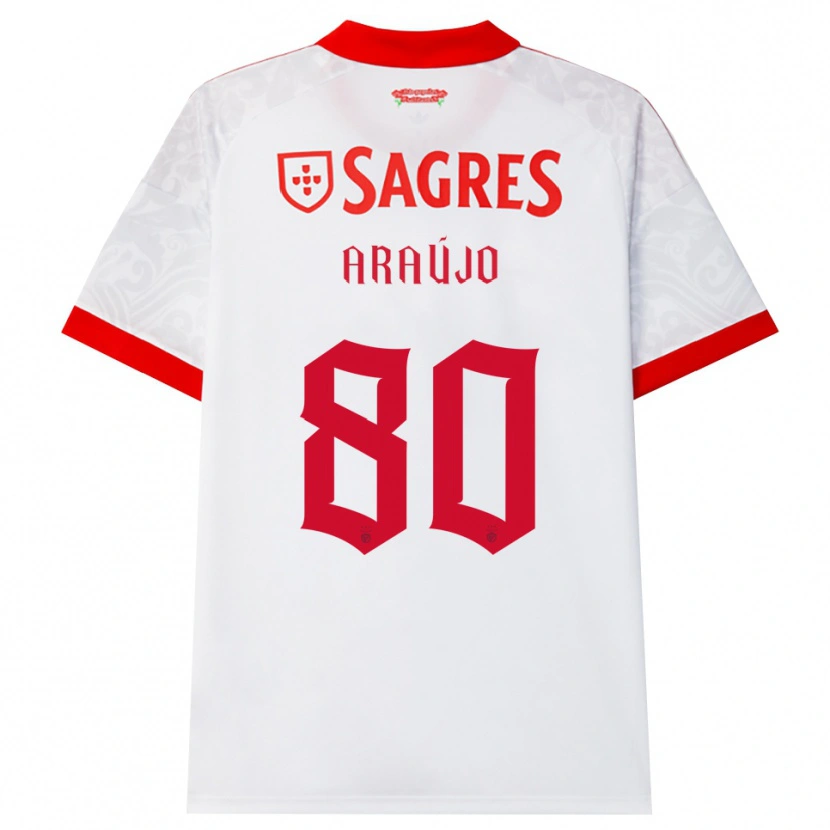 Danxen Heren Laís Araújo #80 Wit Rood Geel Uitshirt Uittenue 2026/27 T-Shirt België