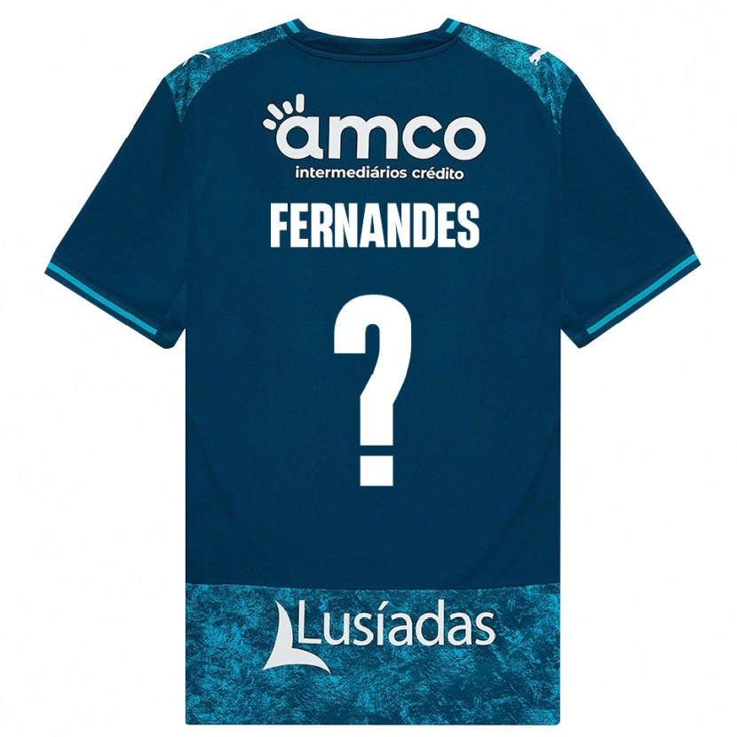 Danxen Heren Martim Fernandes #0 Donkerleigrijs Mediumturquoise Uitshirt Uittenue 2026/27 T-Shirt België