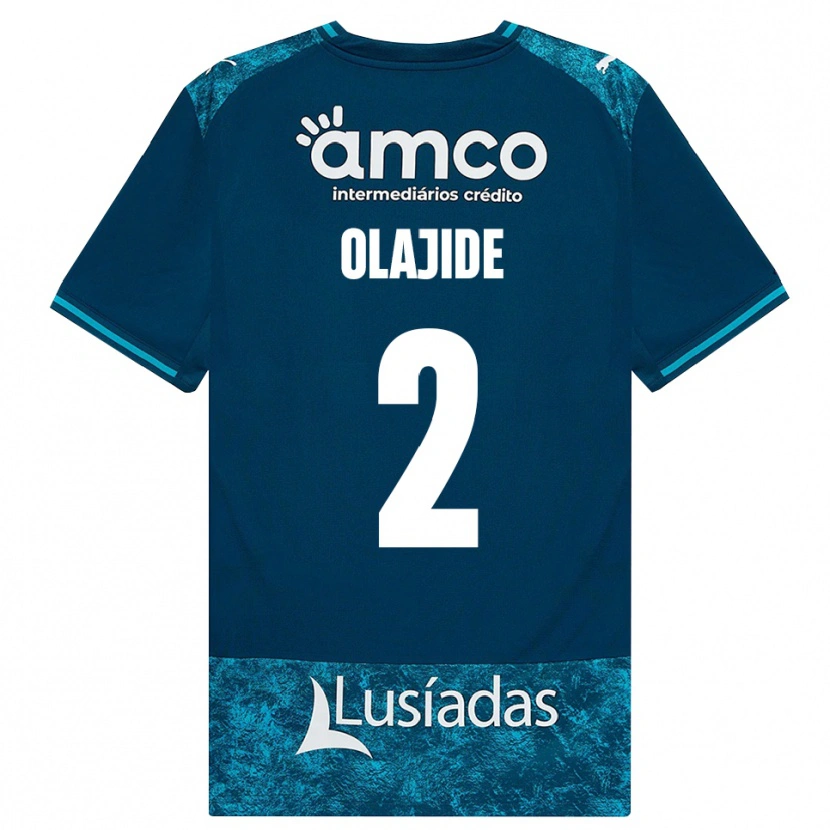Danxen Heren Mustapha Olajide #2 Donkerleigrijs Mediumturquoise Uitshirt Uittenue 2026/27 T-Shirt België
