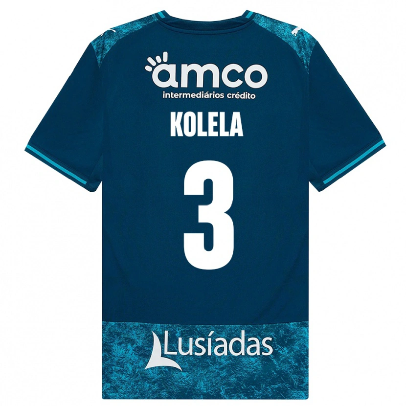 Danxen Heren Kyllian Kolela #3 Donkerleigrijs Mediumturquoise Uitshirt Uittenue 2026/27 T-Shirt België