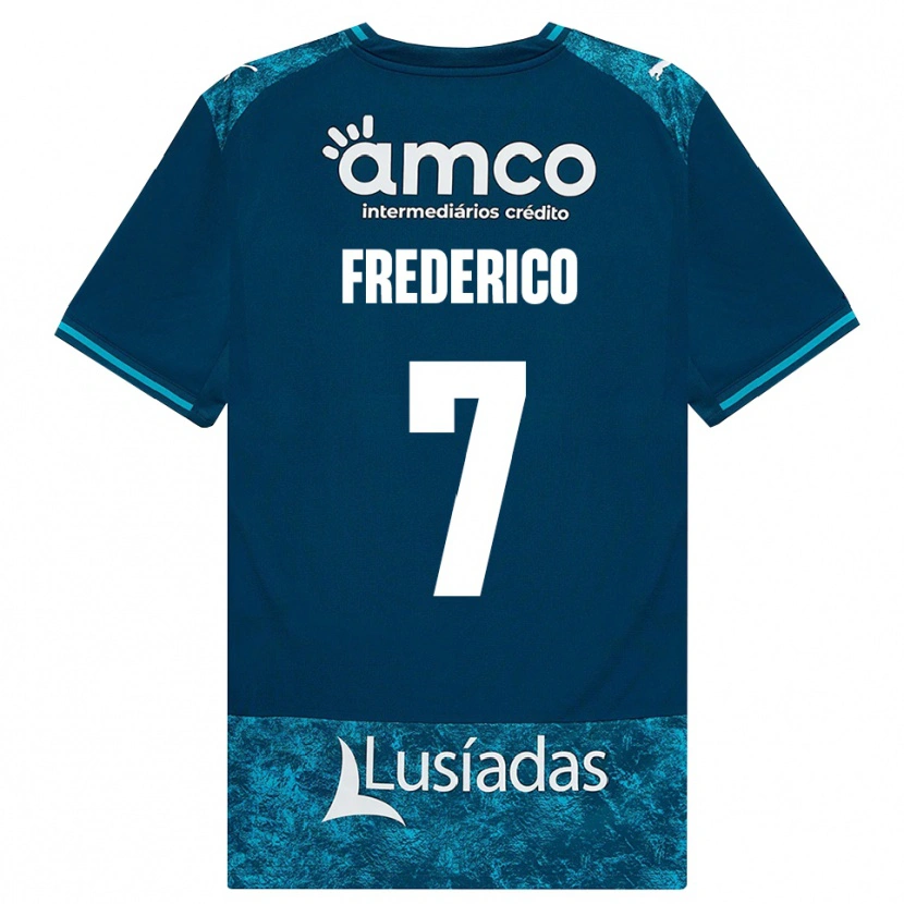 Danxen Heren Frederico Silva #7 Donkerleigrijs Mediumturquoise Uitshirt Uittenue 2026/27 T-Shirt België