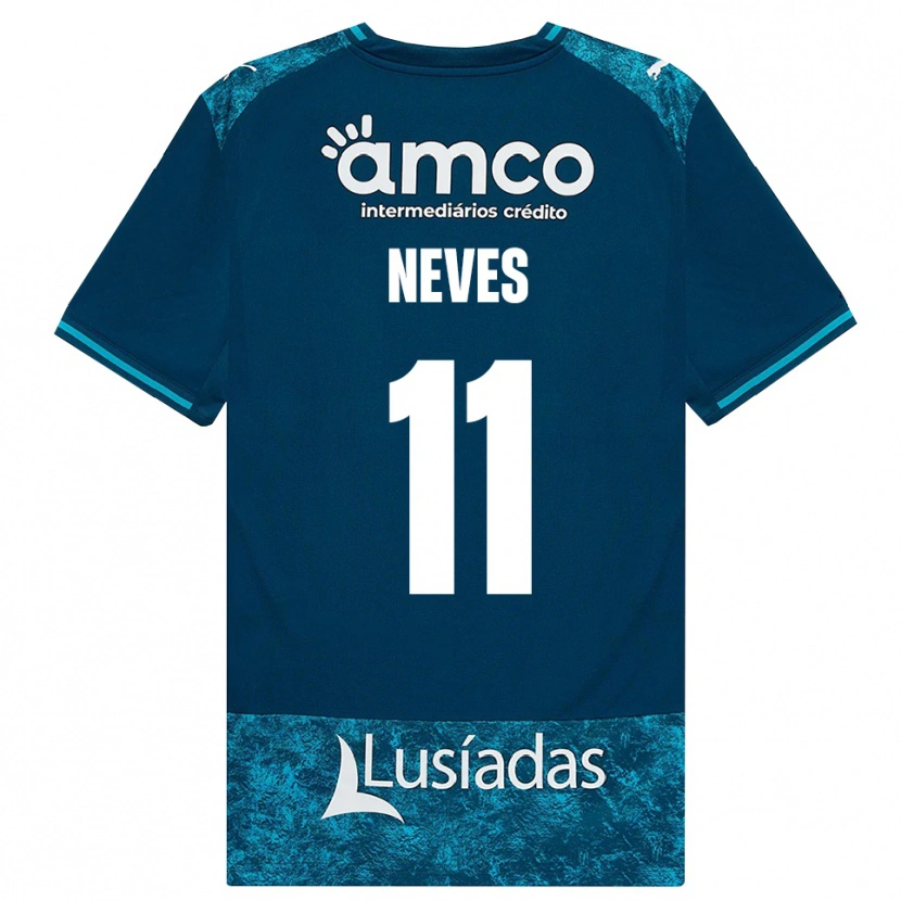 Danxen Heren Bernardo Neves #11 Donkerleigrijs Mediumturquoise Uitshirt Uittenue 2026/27 T-Shirt België