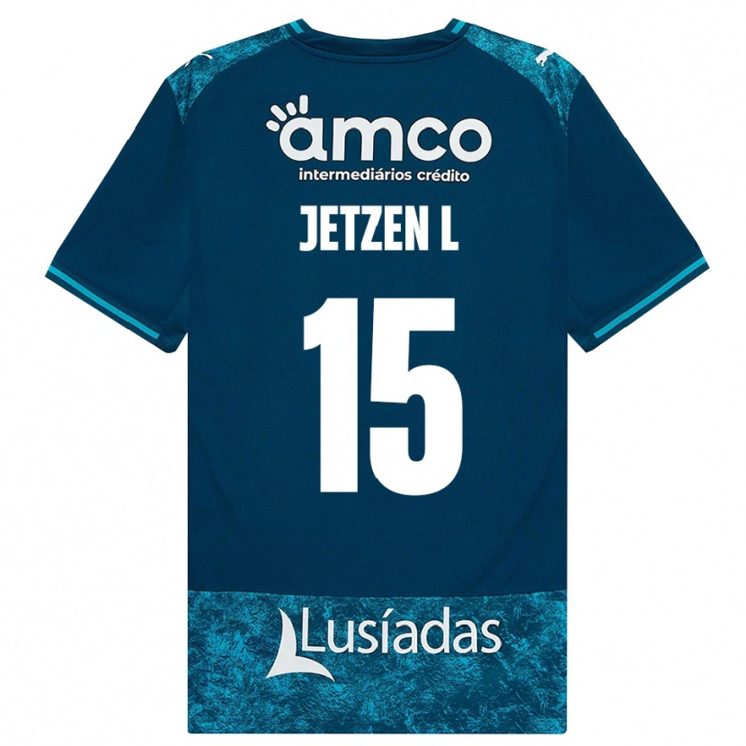 Danxen Heren Jetzen Lopes #15 Donkerleigrijs Mediumturquoise Uitshirt Uittenue 2026/27 T-Shirt België