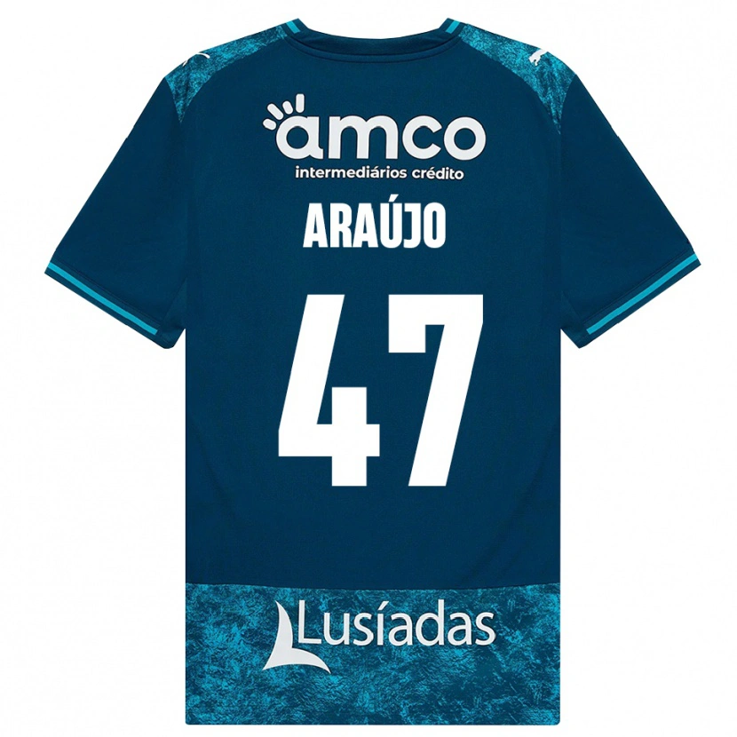 Danxen Heren Matheus Araújo #47 Donkerleigrijs Mediumturquoise Uitshirt Uittenue 2026/27 T-Shirt België